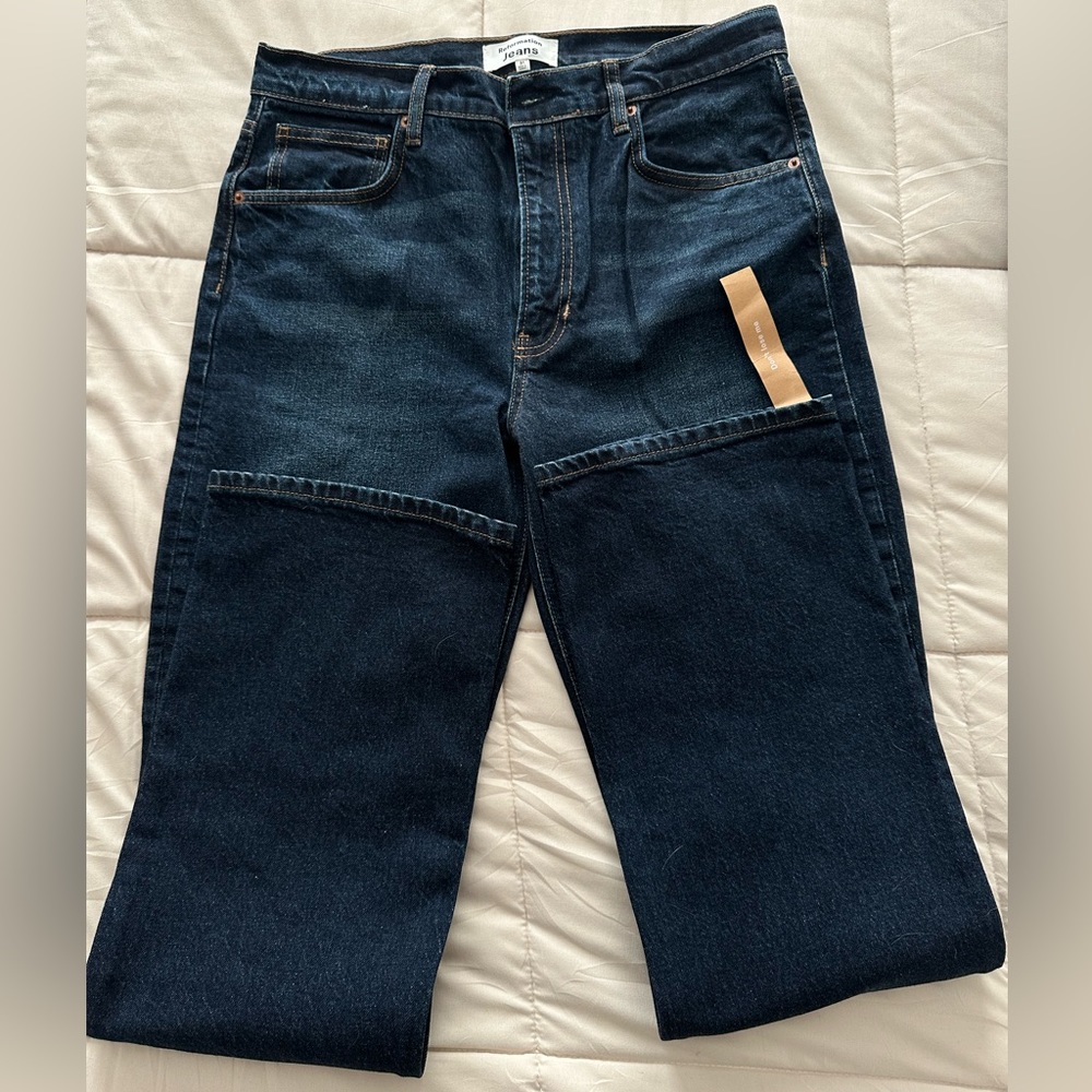 NWT Reformation Jeans in straight leg look